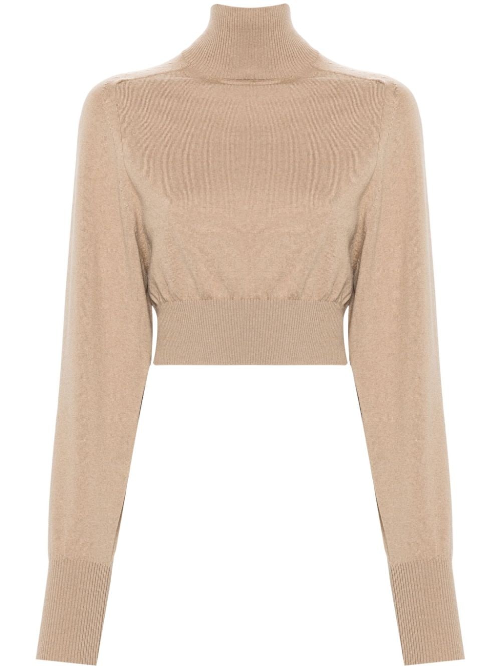 roll-neck wool jumper - 1