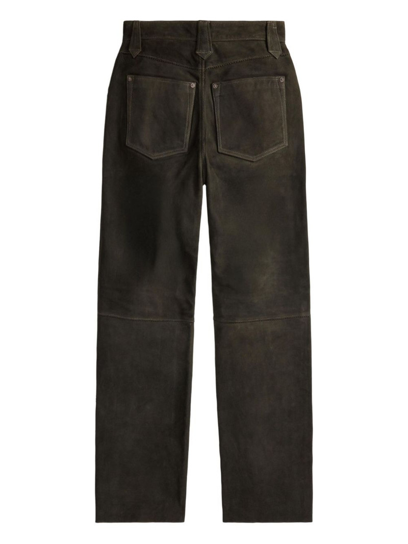 RRL by Ralph Lauren fringed leather trousers outlook