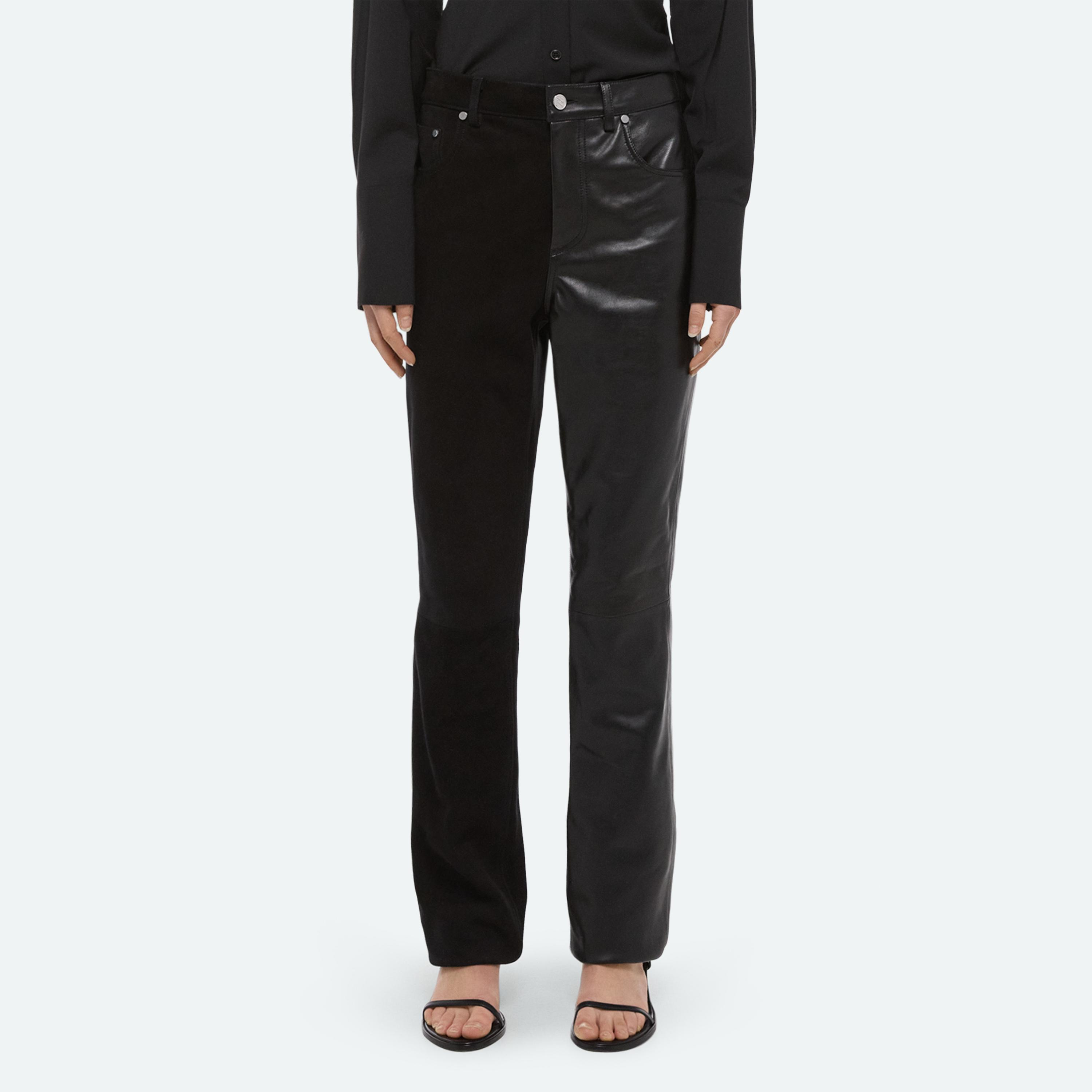 BISECTED LEATHER PANTS - 4