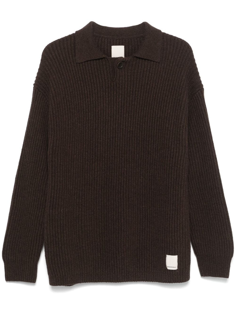 fisherman's-knit polo shirt 1