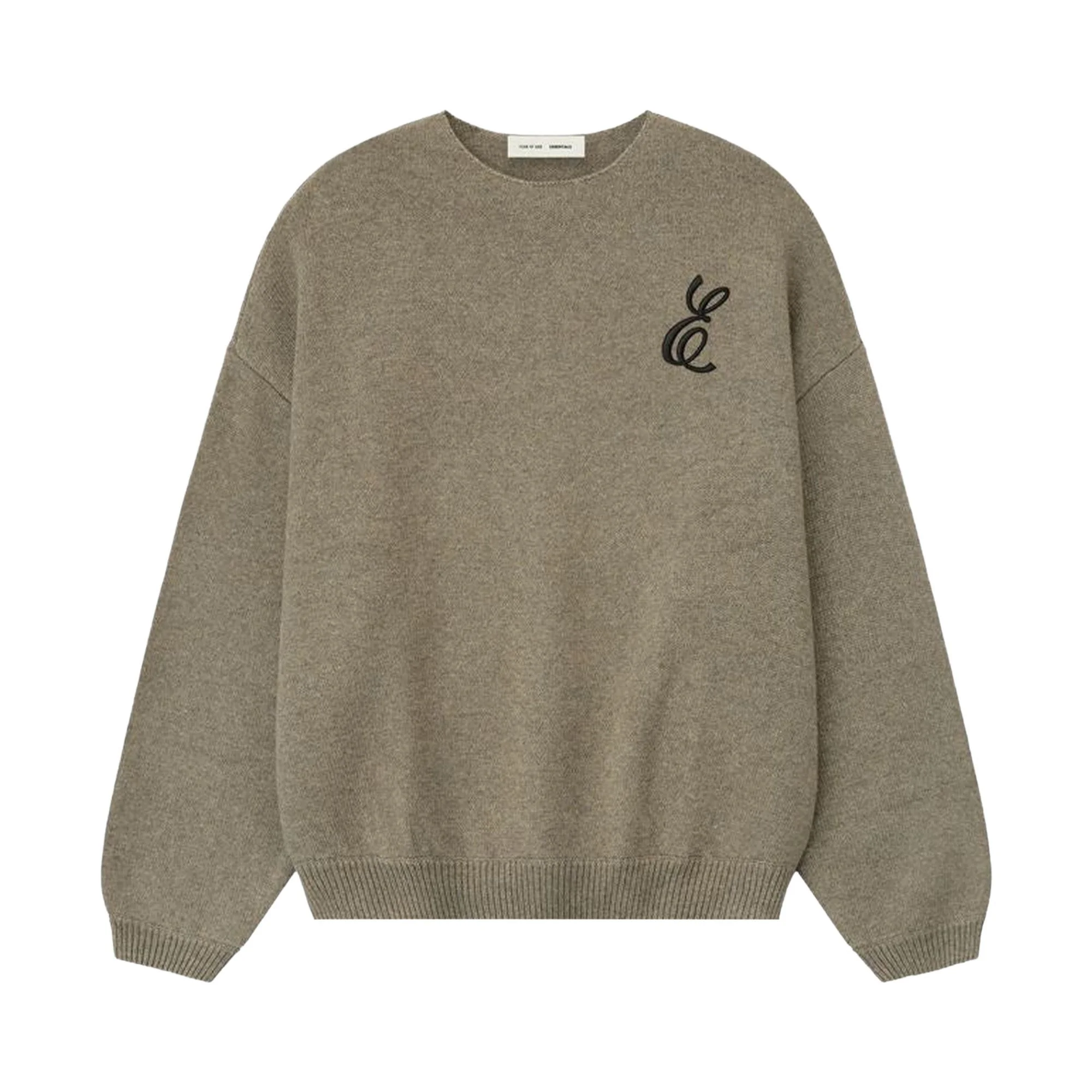 Fear of God Essentials Waffle Crewneck Sweater 'Homestead Heather' - 1
