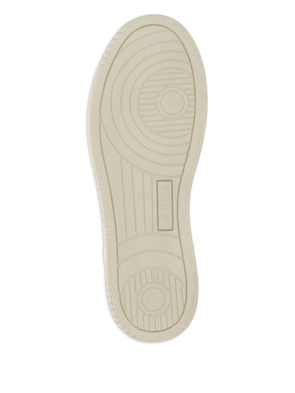 perforated platform leather sneakers - 4