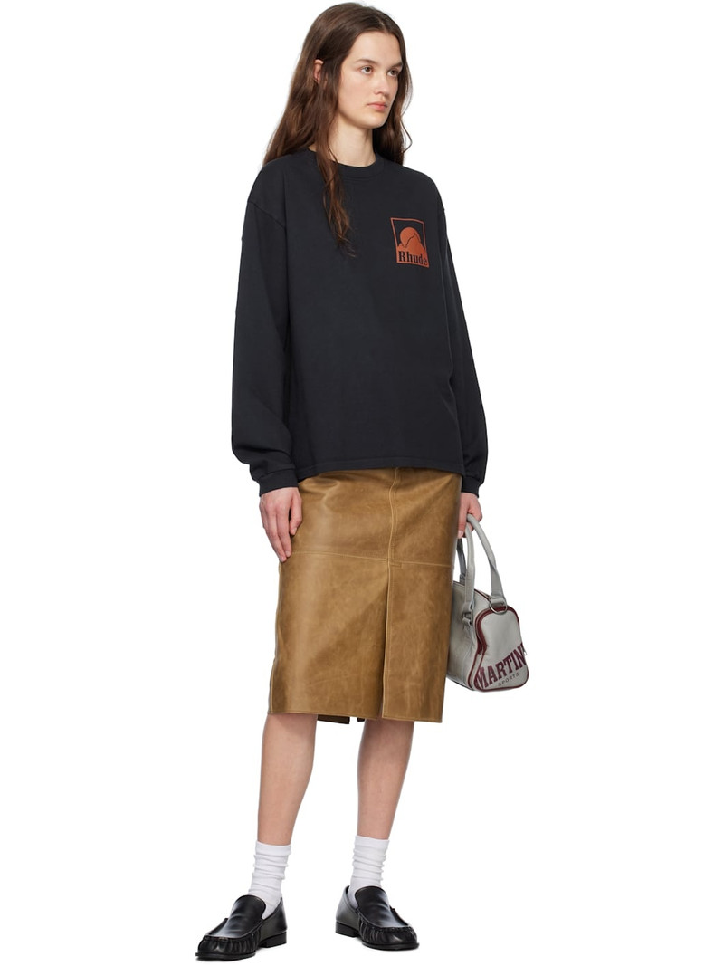 Rhude Black Moonlight Badge T-shirt outlook