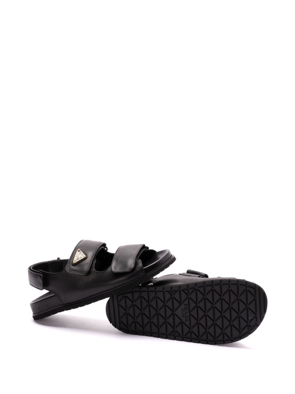 Prada Women Touch-Strap Leather Sandals - 5