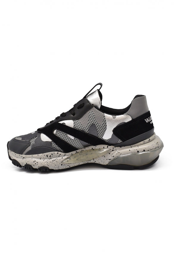 Valentino Garavani Men Bounce Camouflage Sneakers - 3