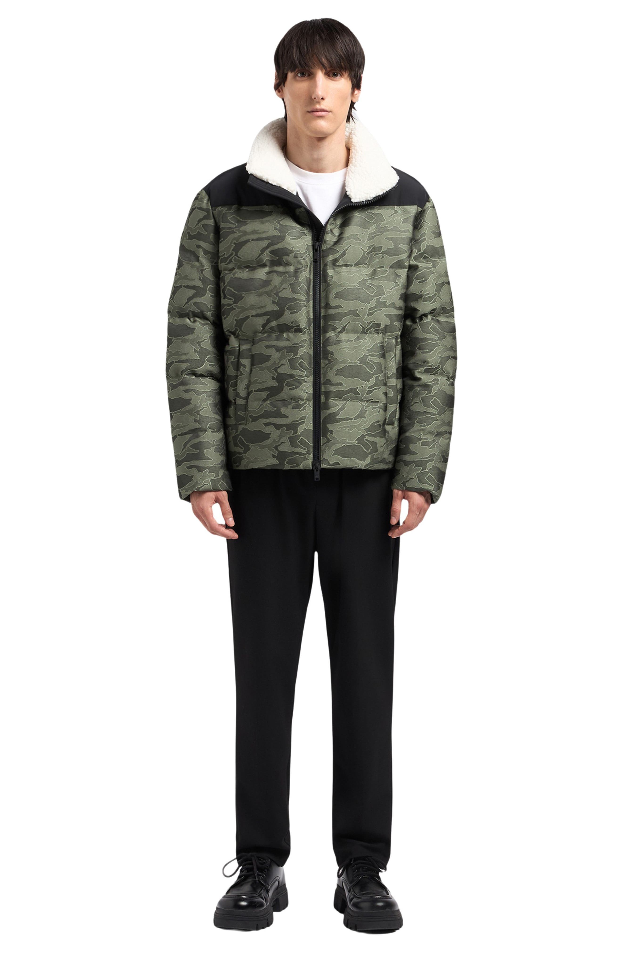 Moose Knuckles Kings Camo Jacquard Down Puffer Jacket in Moss Camo at Nordstrom - 7