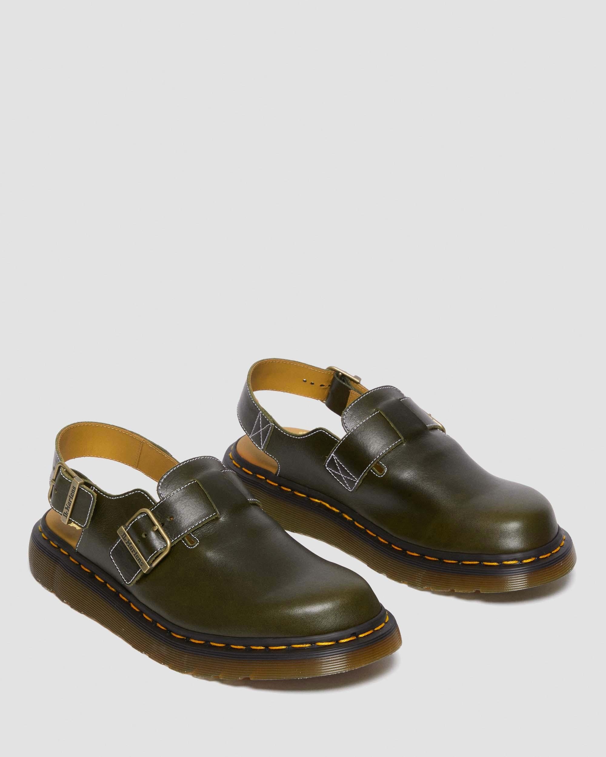 Jorge Made in England Classic Leather Slingback Mules - 8