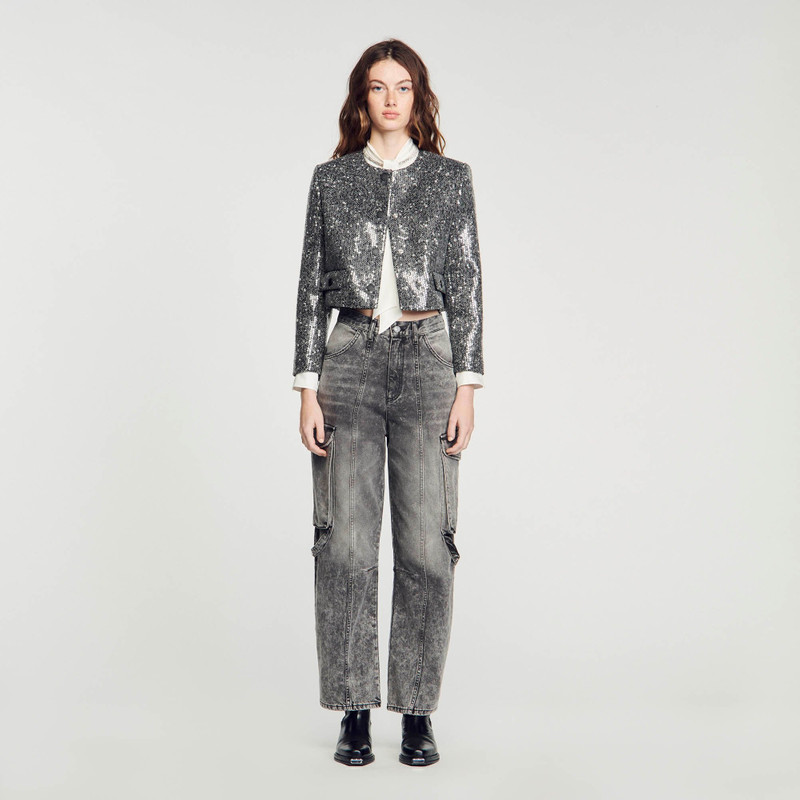 Sandro FADED CARGO JEANS outlook