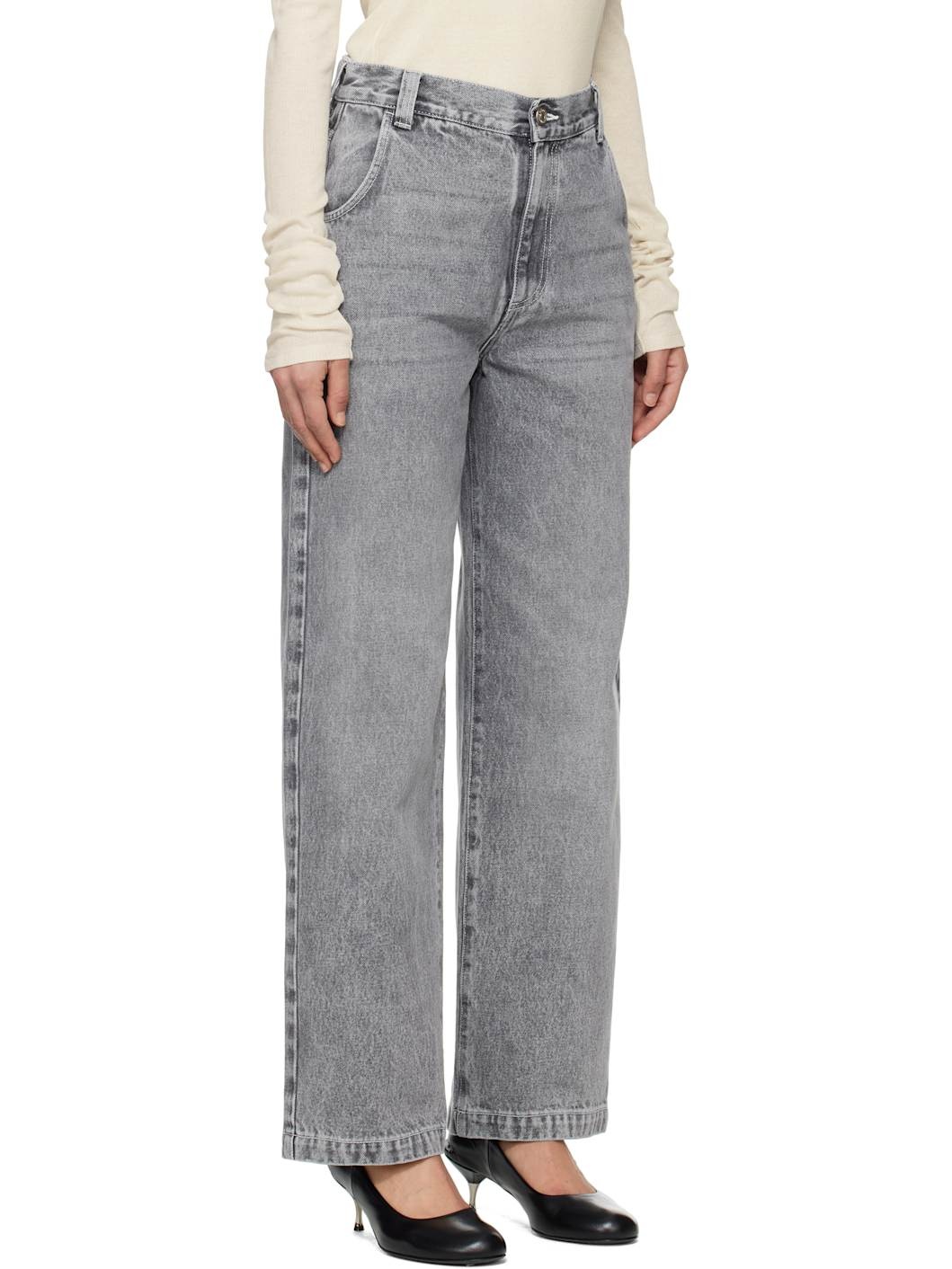 Gray Regular Jeans - 2
