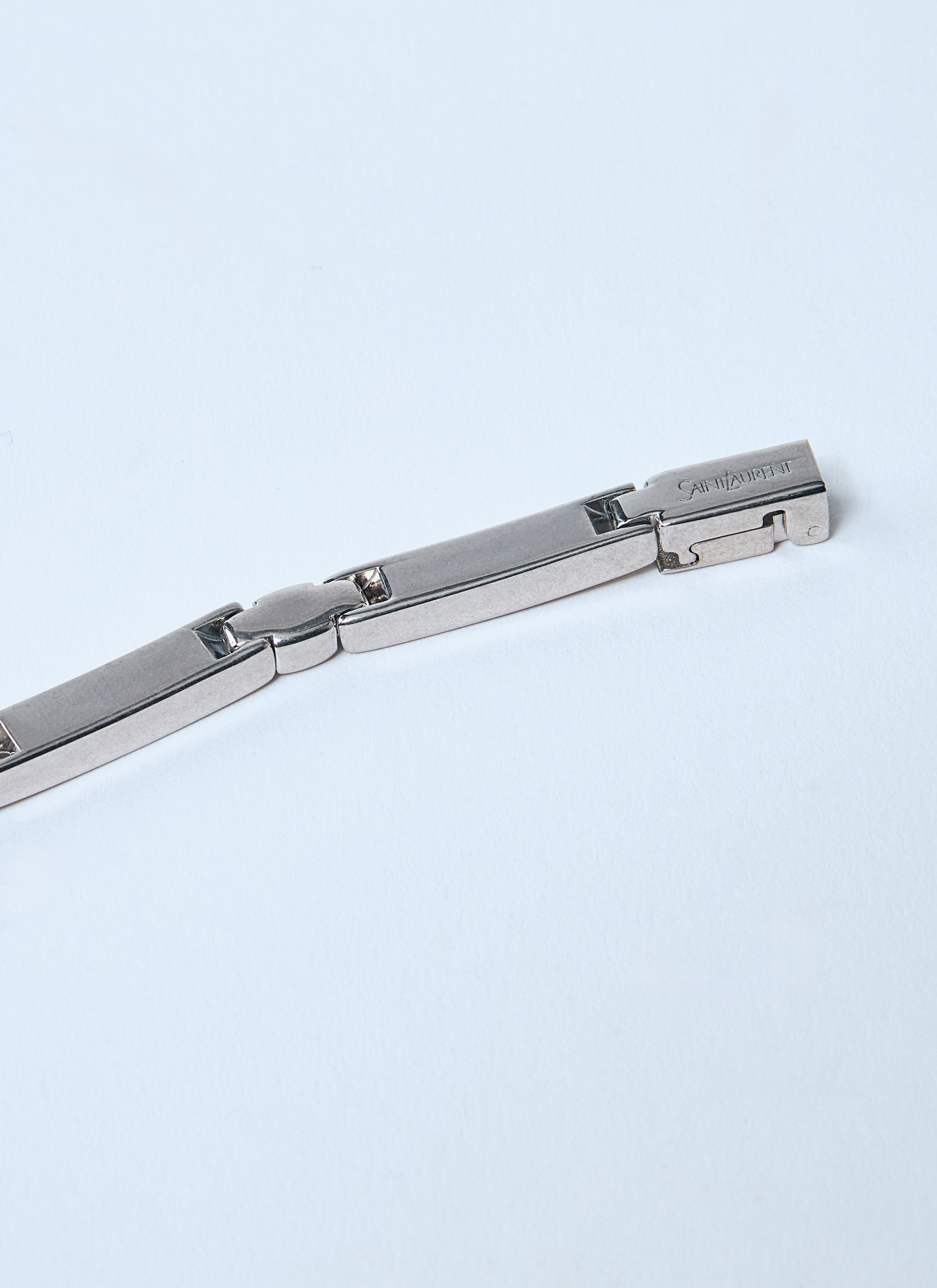 Saint Laurent Men Metal Bar Bracelet - 6