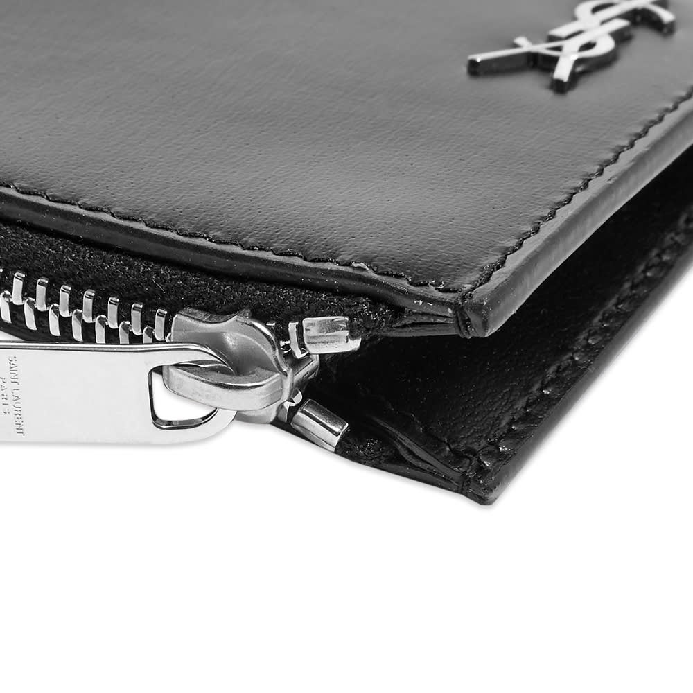 Saint Laurent Tiny Monogram Zip Card Holder - 3