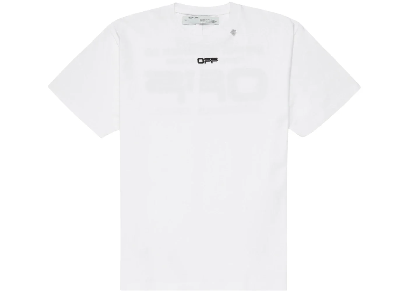OFF-WHITE Slim Fit Wavy Line T-Shirt White/Black - 1