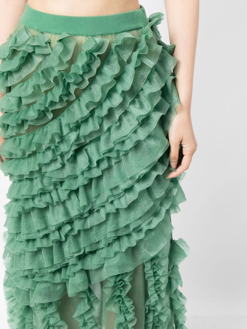 Sarafina ruffled midi skirt 5