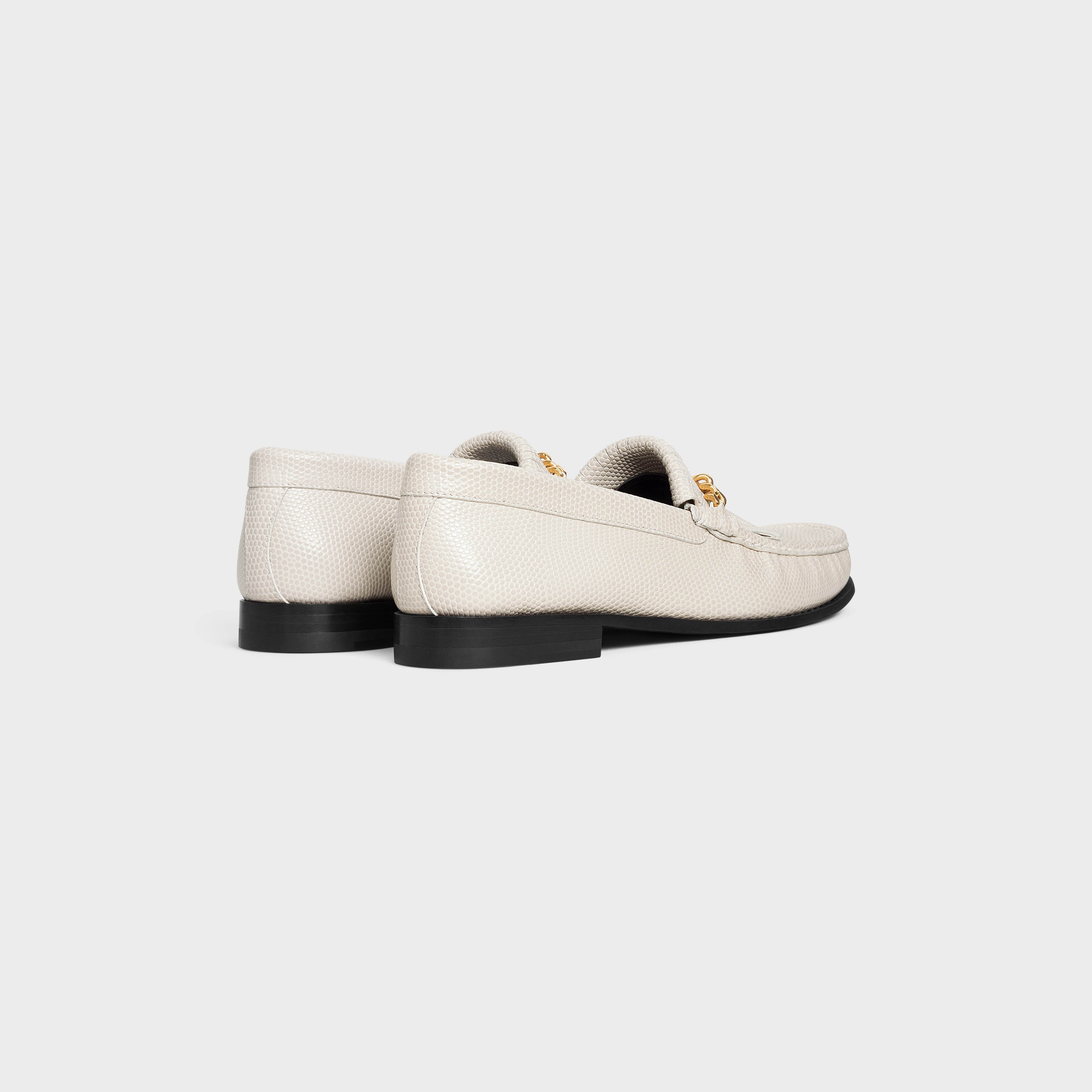 CELINE LUCO LOAFER WITH FRINGES in Lizard Stamped Calfskin - 3