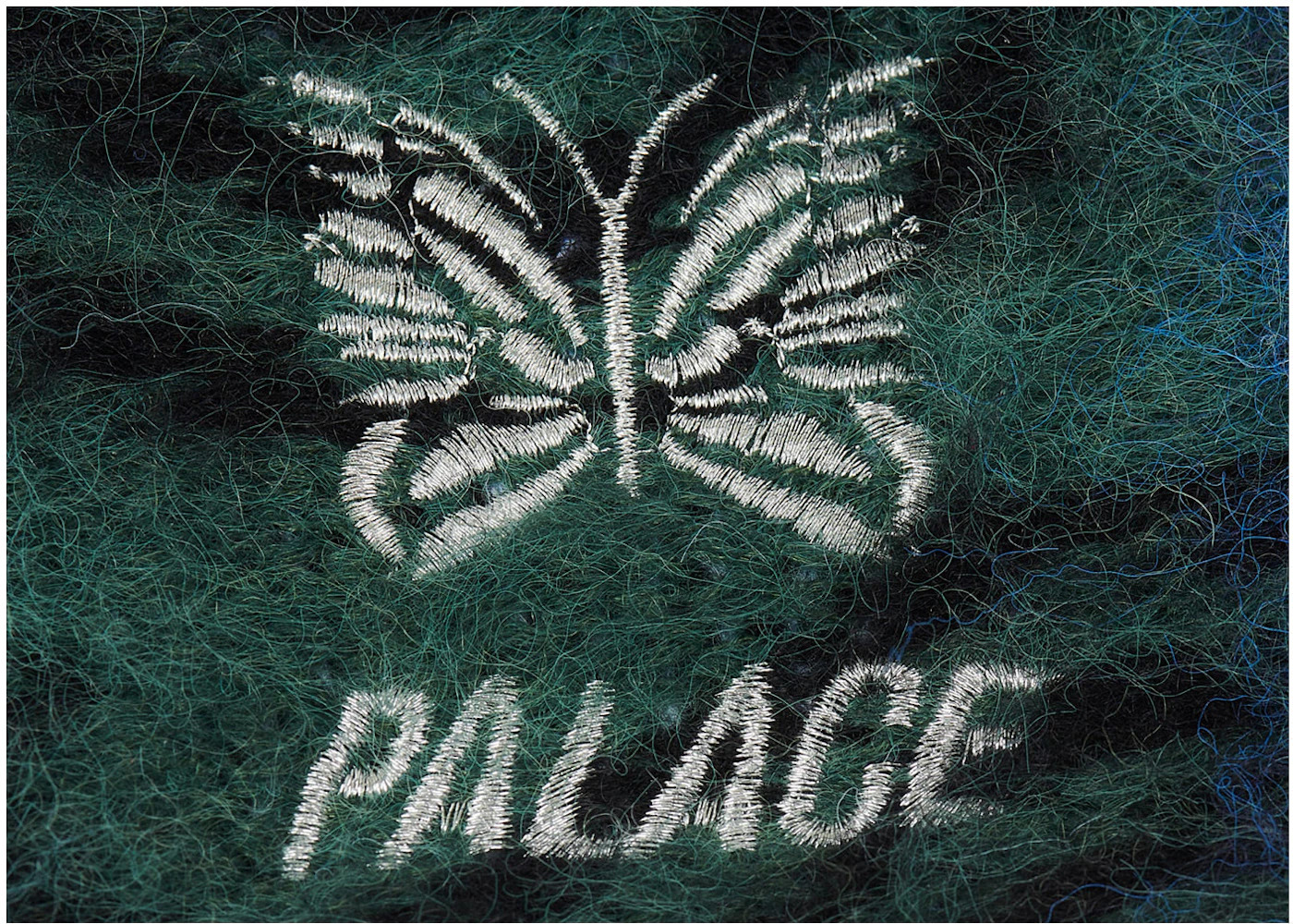 Palace x Needles Hairy Square Beanie Multi Fabric - 3