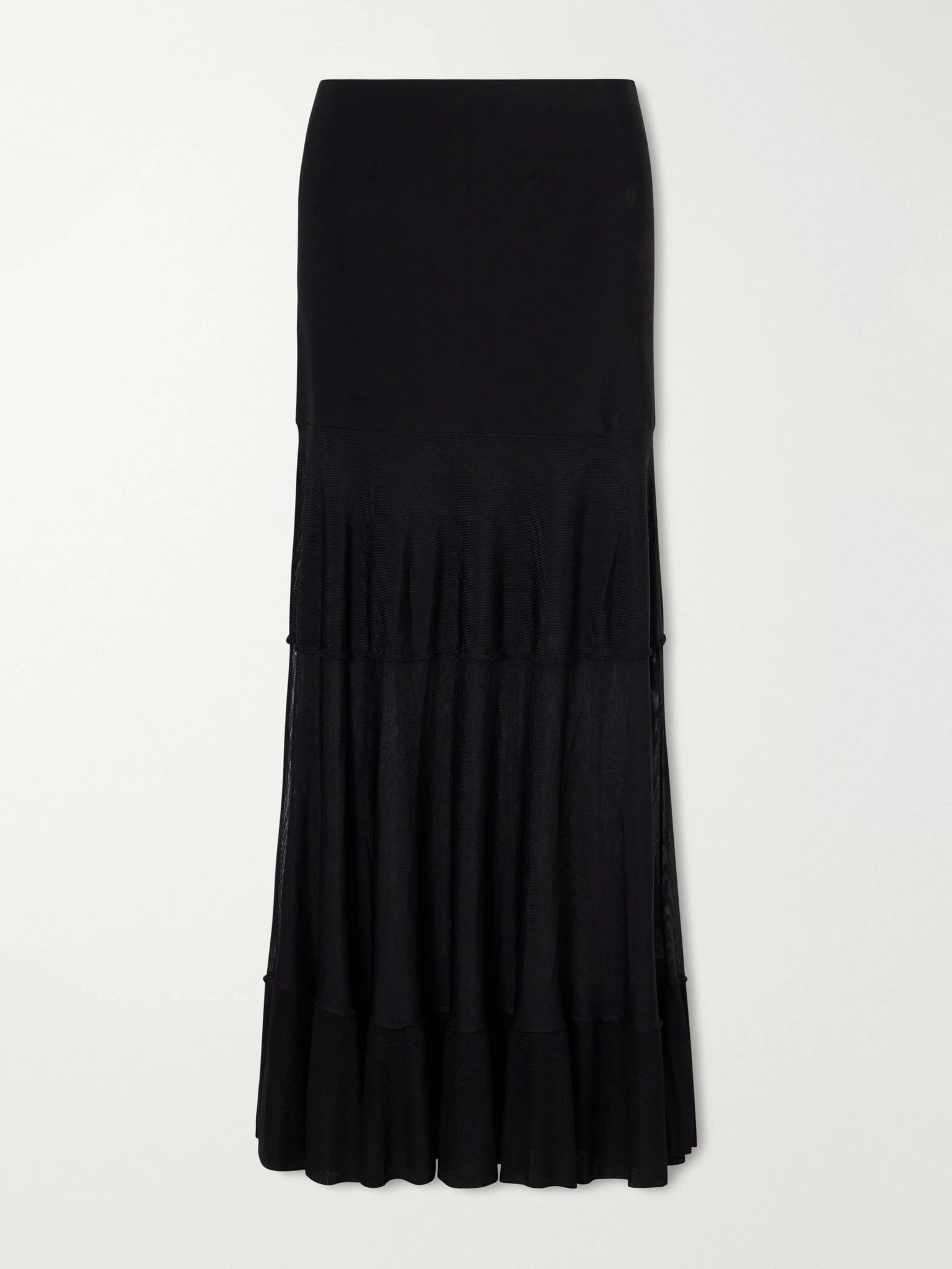 Gorrell stretch-knit maxi skirt Black - 1