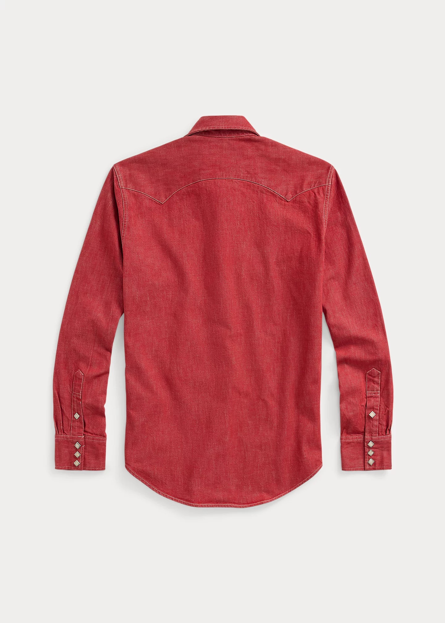 Slim Fit Denim Western Shirt - 2