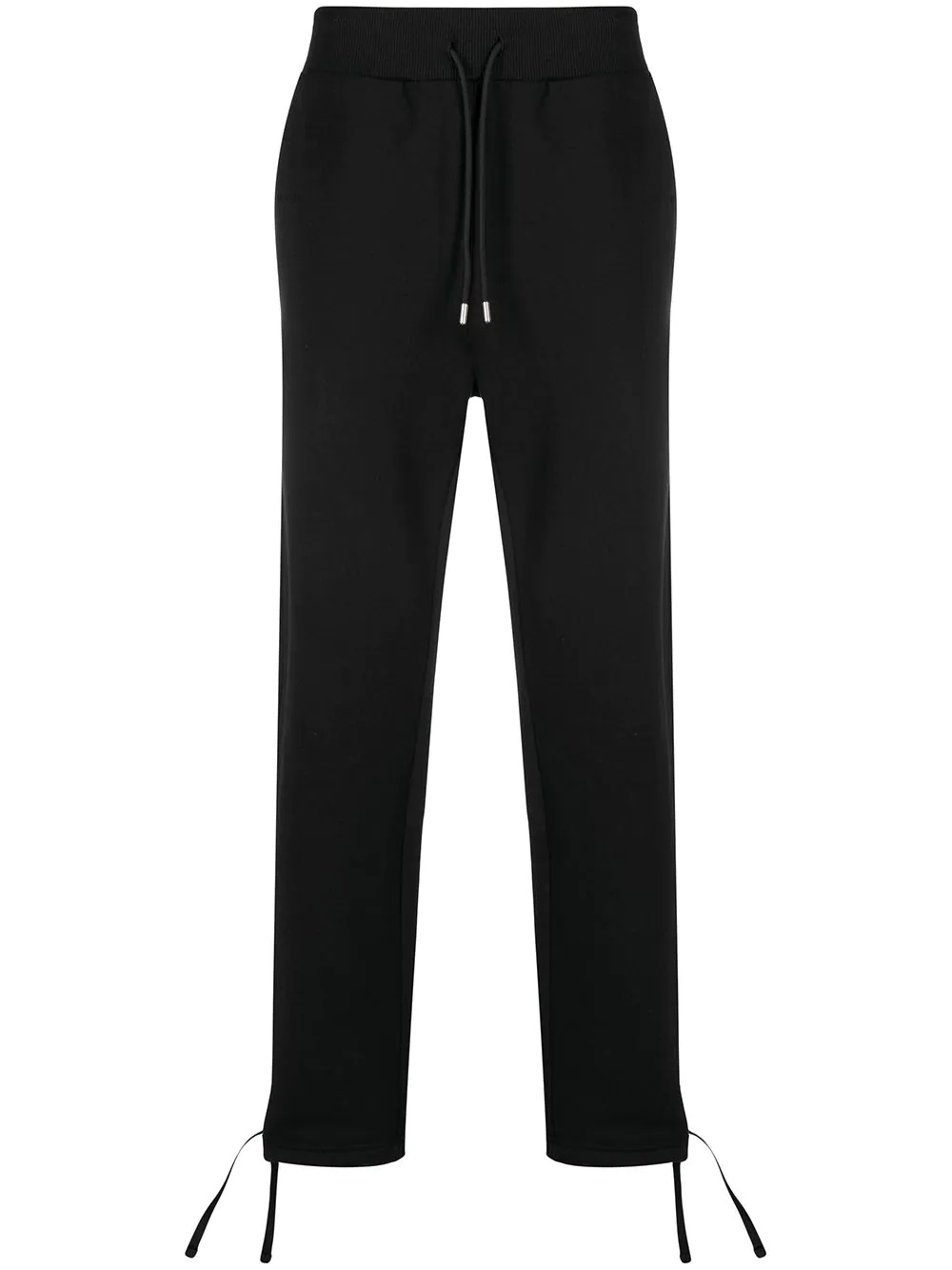 tied hem slim-fit trousers - 1