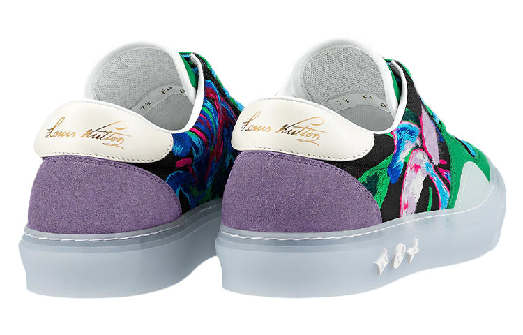 LOUIS VUITTON Ollie Sneakers 'Green Paint Style' 1A9JIZ - 4