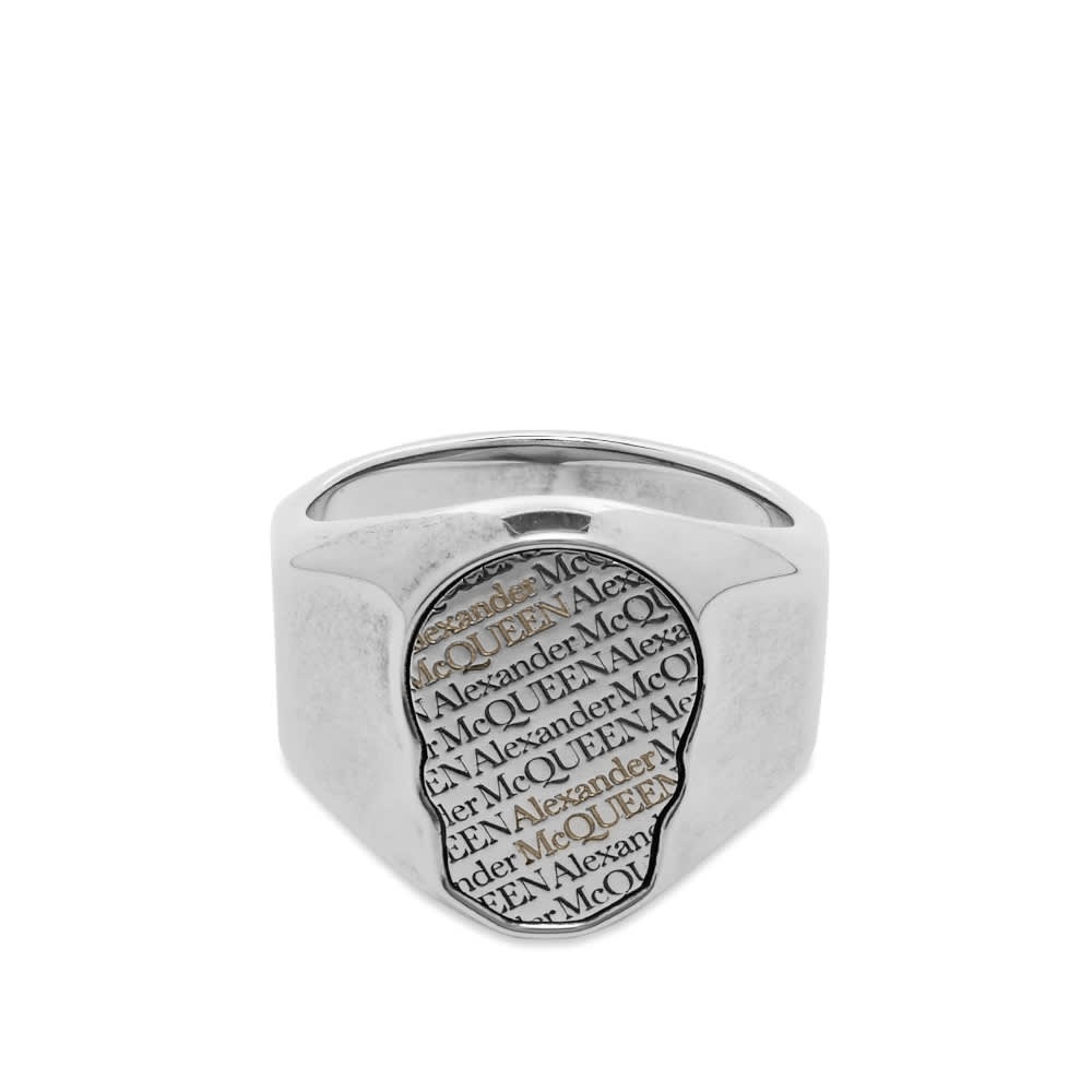 Alexander McQueen Skull Tag Ring - 1