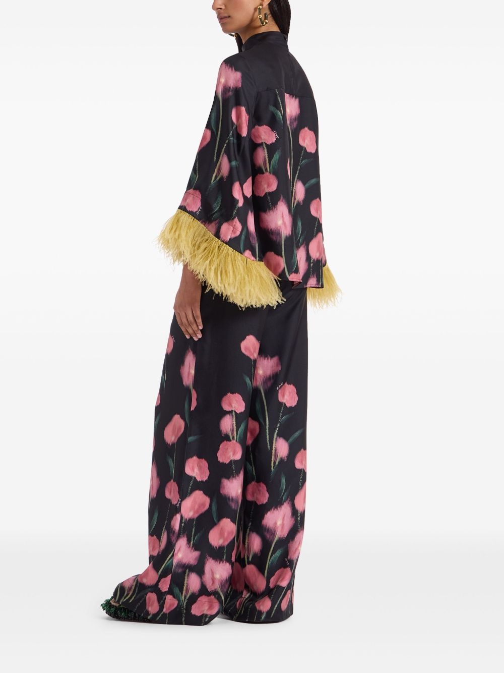 floral-print palazzo pants - 2