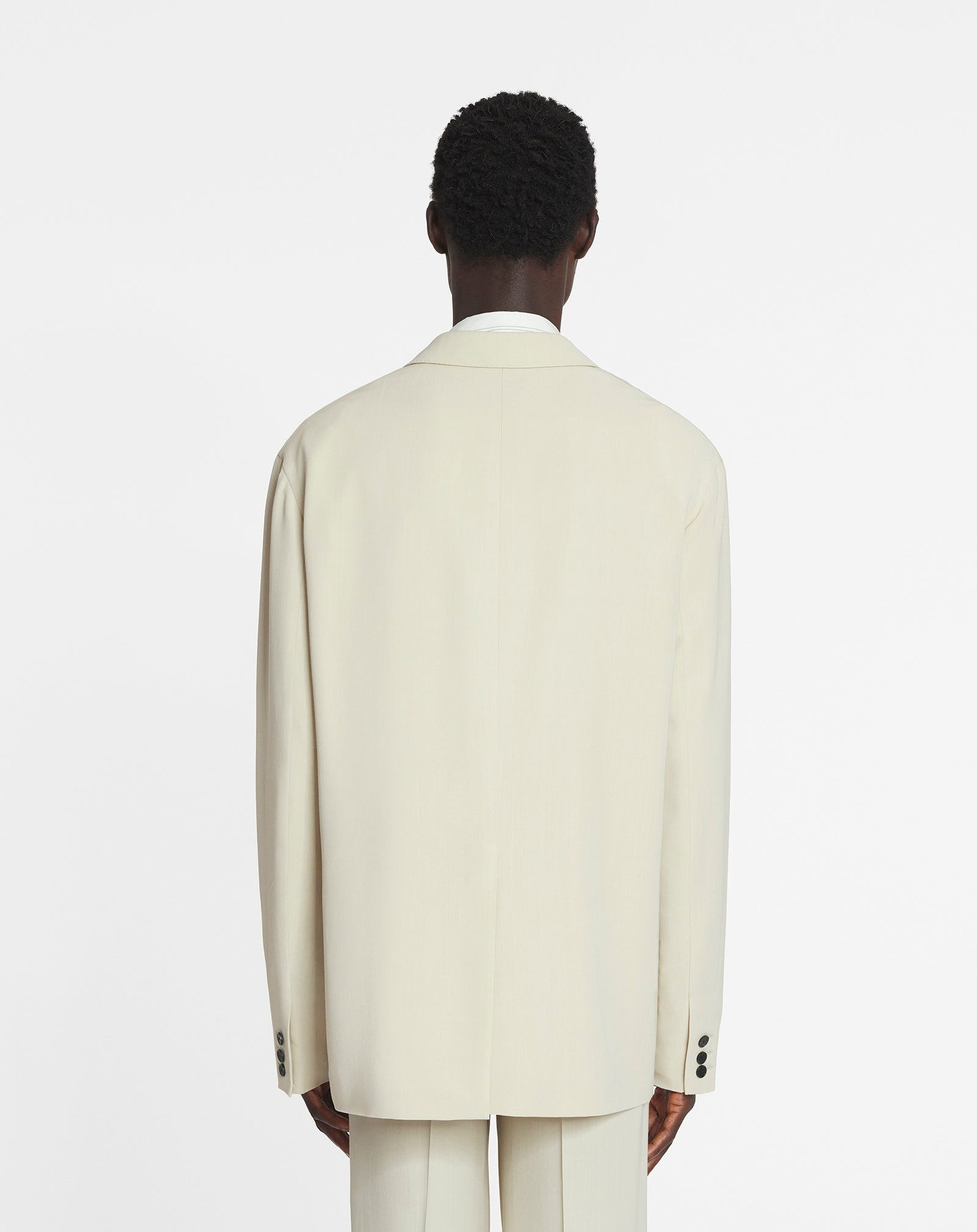 LOOSE-FITTING WOOL BLEND JACKET - 4