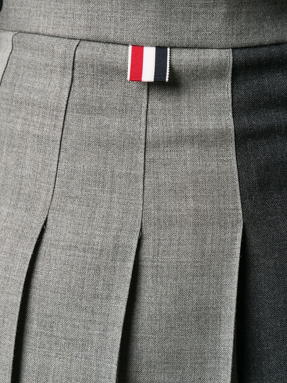 Fun-Mix pleated wool skirt - 5