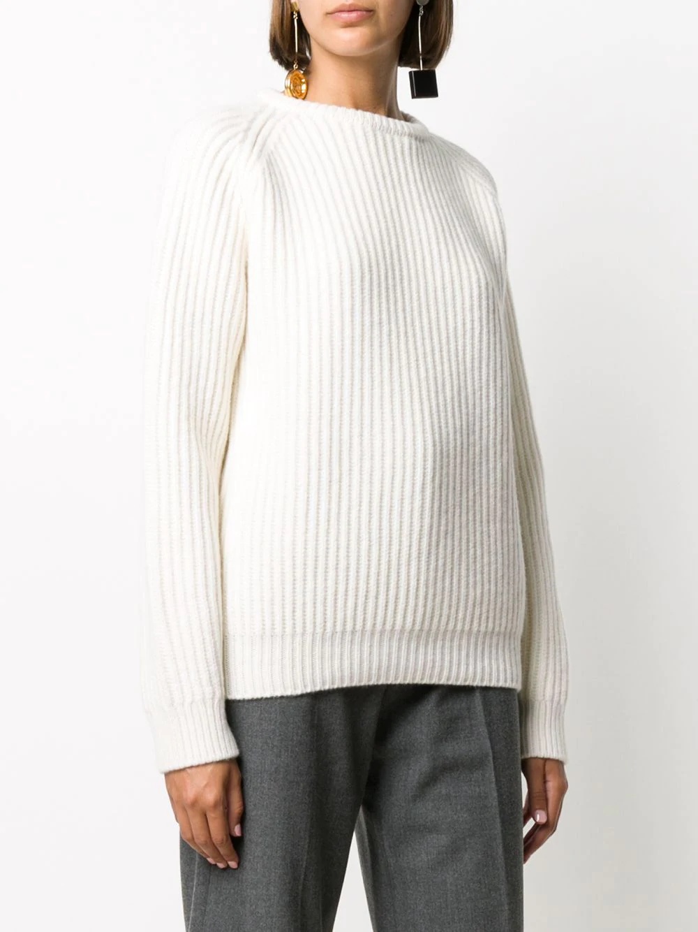 ribbed-knit jumper - 3