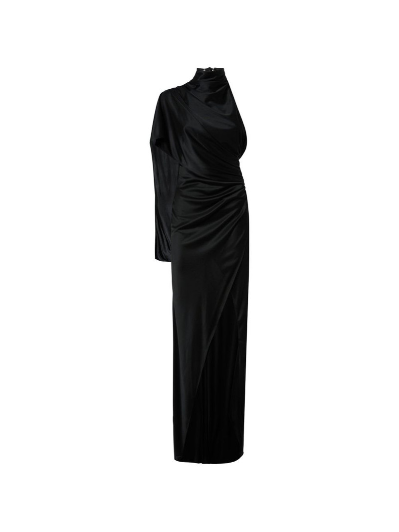 draped one-shoulder maxi dress 1