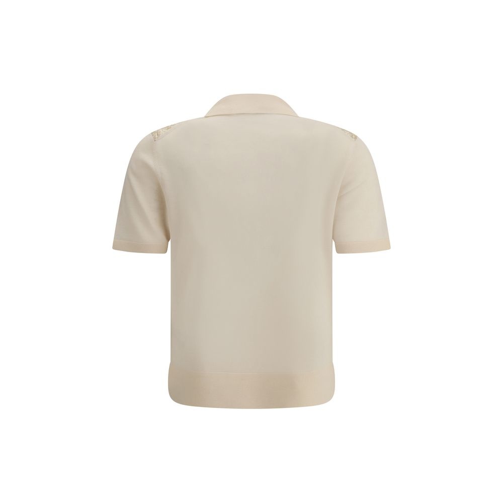 Tory Burch - Wool and silk Polo Shirt - 2