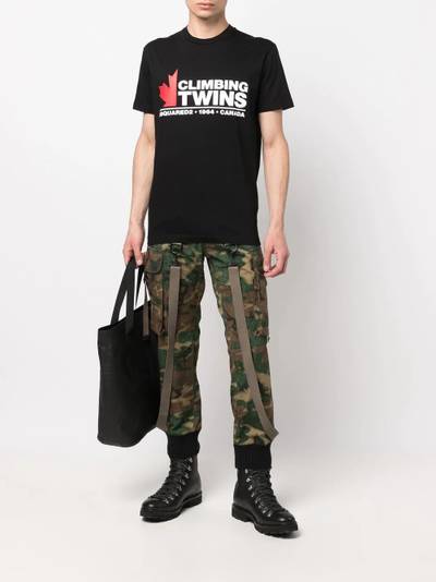 DSQUARED2 graphic-print cotton T-shirt outlook