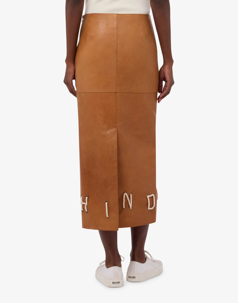 DECORATED LEATHER SKIRT 1