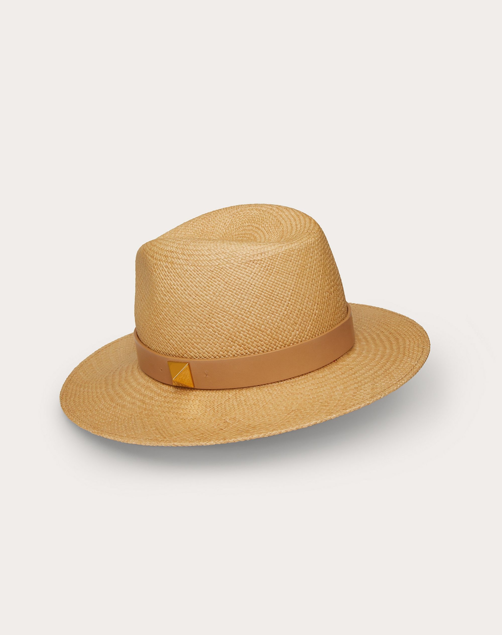 ROMAN STUD STRAW FEDORA - 3