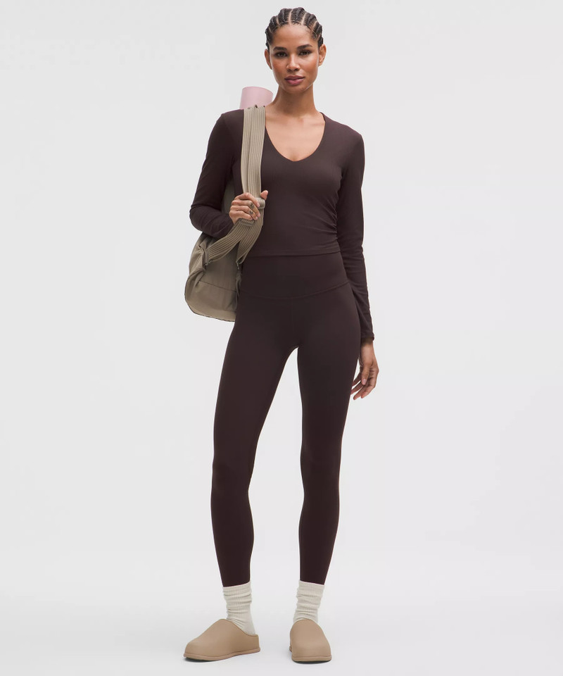lululemon All It Takes Ribbed Nulu V-Neck Long-Sleeve Shirt *B-D Cups outlook