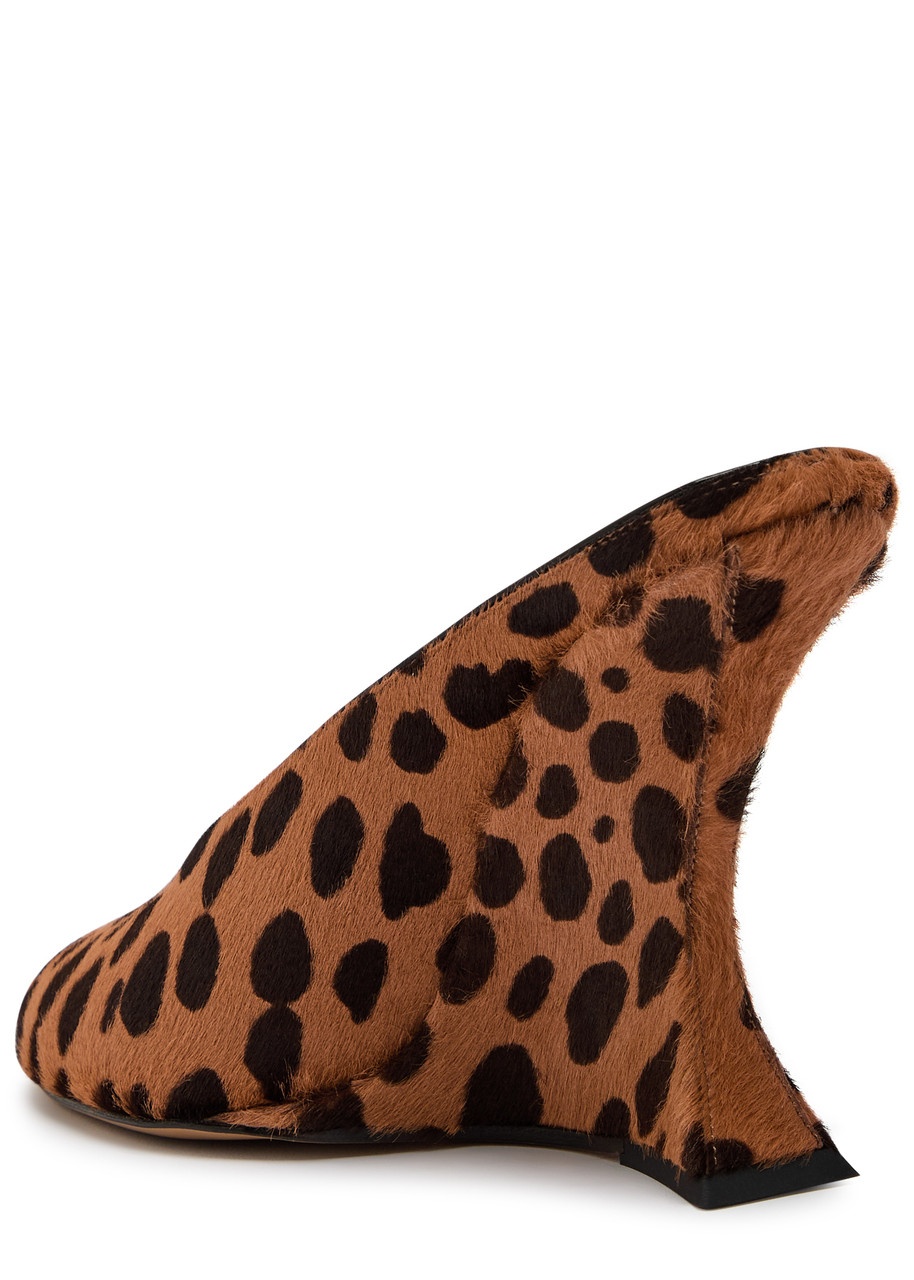Paris Texas Nina 110 Leopard-print Calf Hair Mules - 2