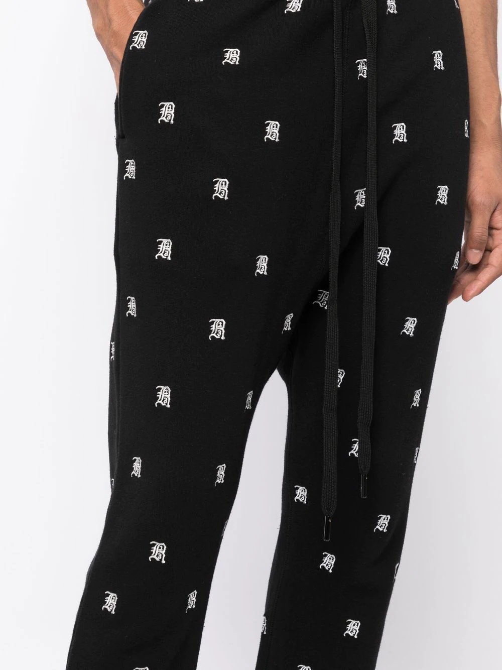 logo-embroidered track pants - 5