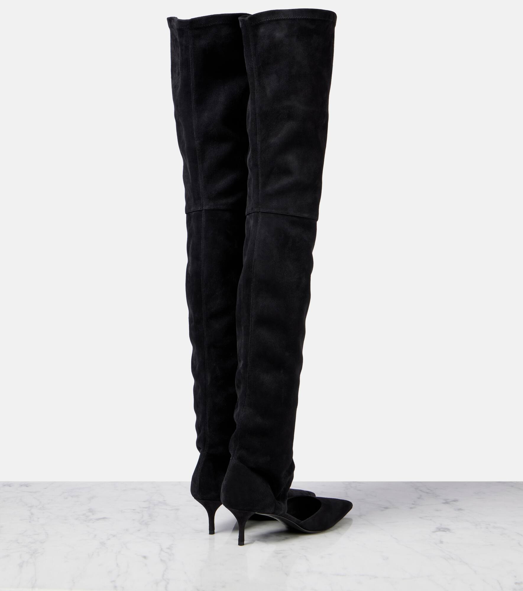 Stretch 55 suede over-the-knee boots - 2