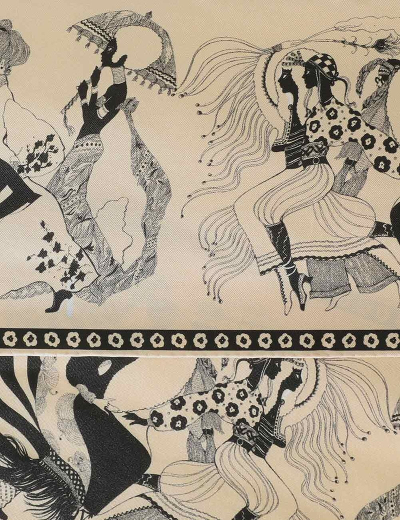 PRINTED SILK NECK SCARF 4