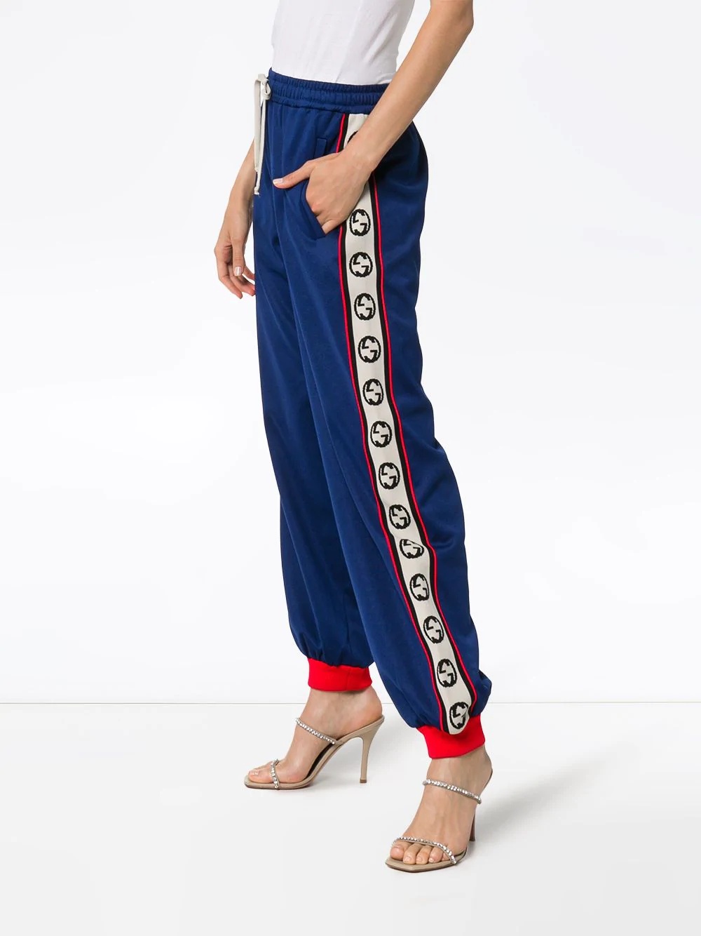 logo-stripe track pants - 3