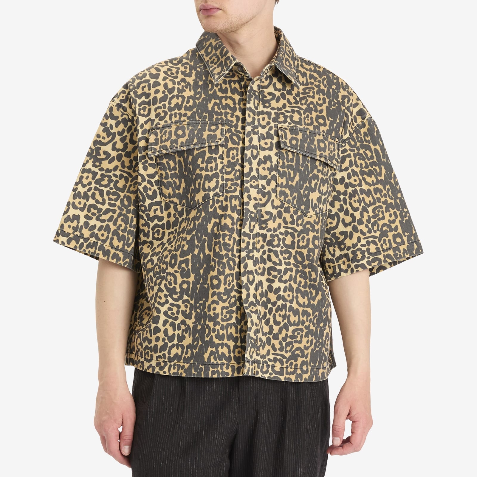 Rhude Leopard Short Sleeve Shirt - 2