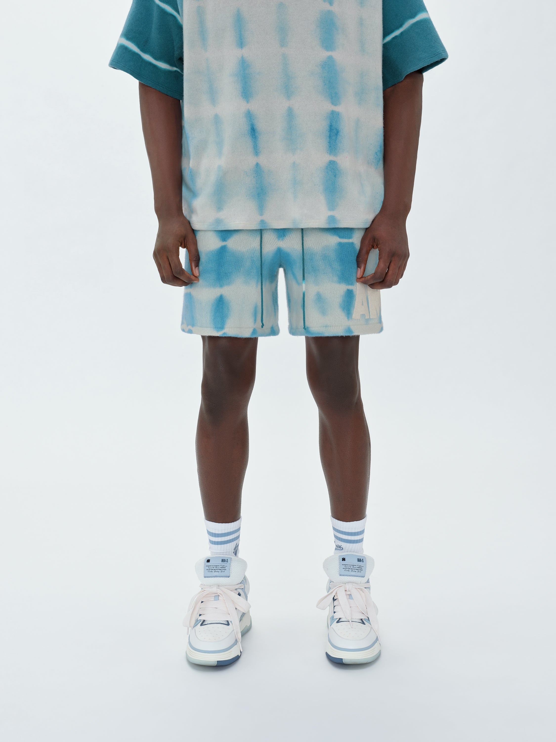 TIE DYE KNIT FOOTBALL SHORT - 2