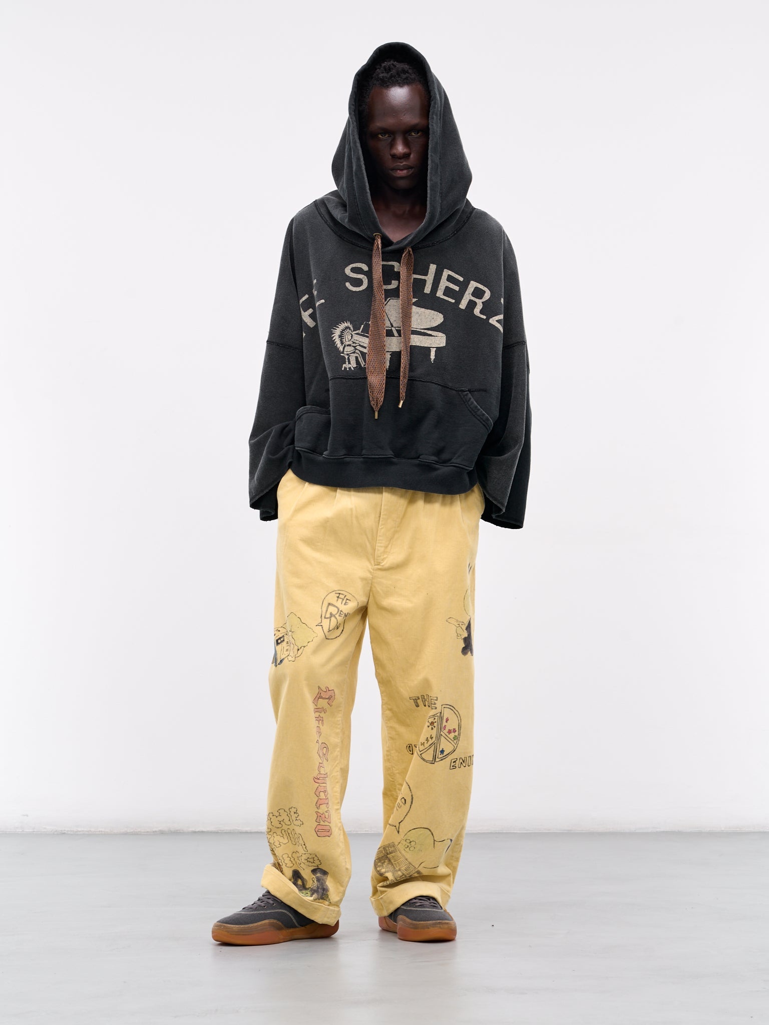 'Memorial Paint' Baggy Corduroy Trousers - 6