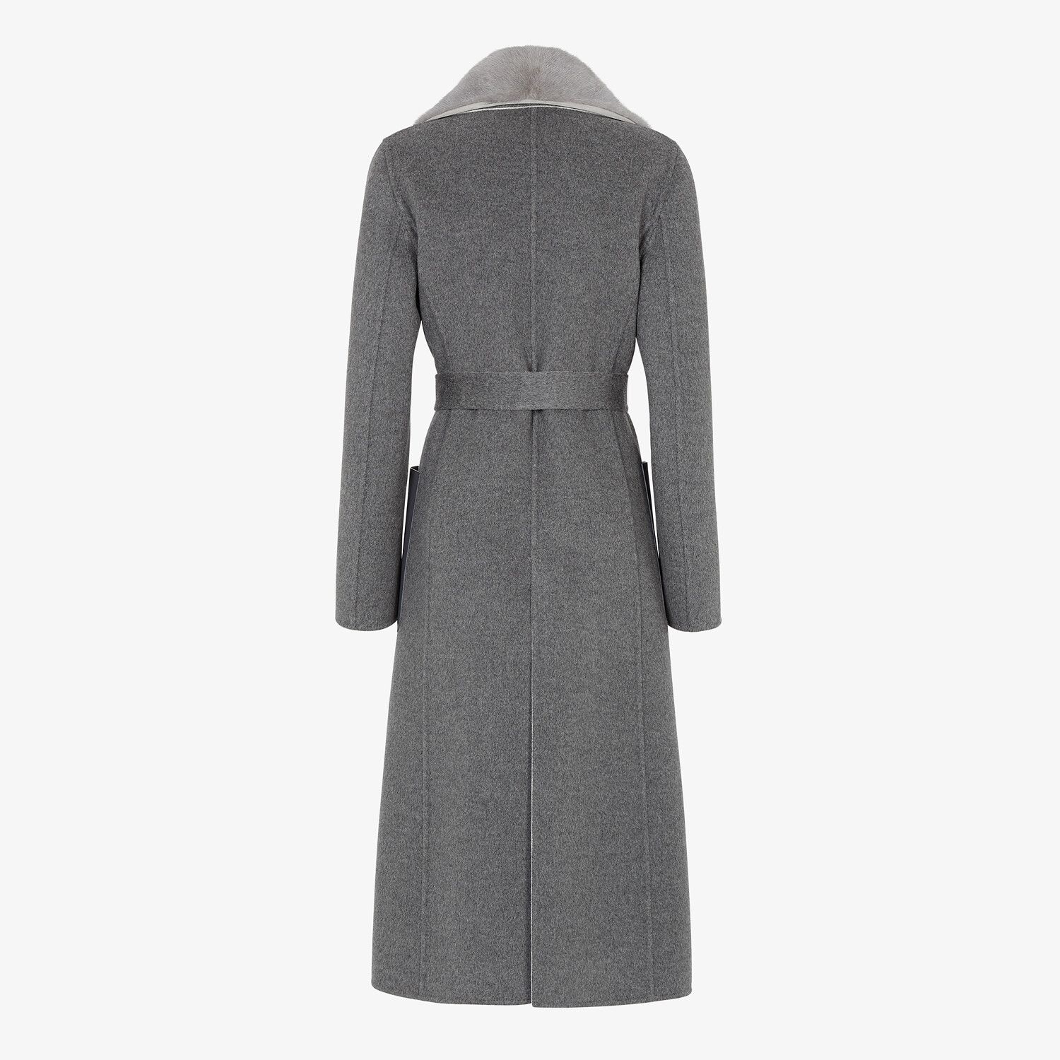 Gray double-sided cashmere coat - 2