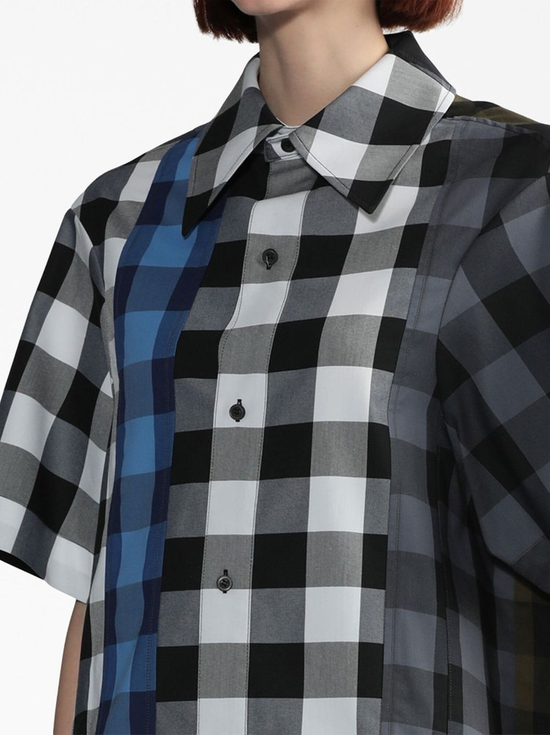 ombrÃ©-check short-sleeve shirt 5