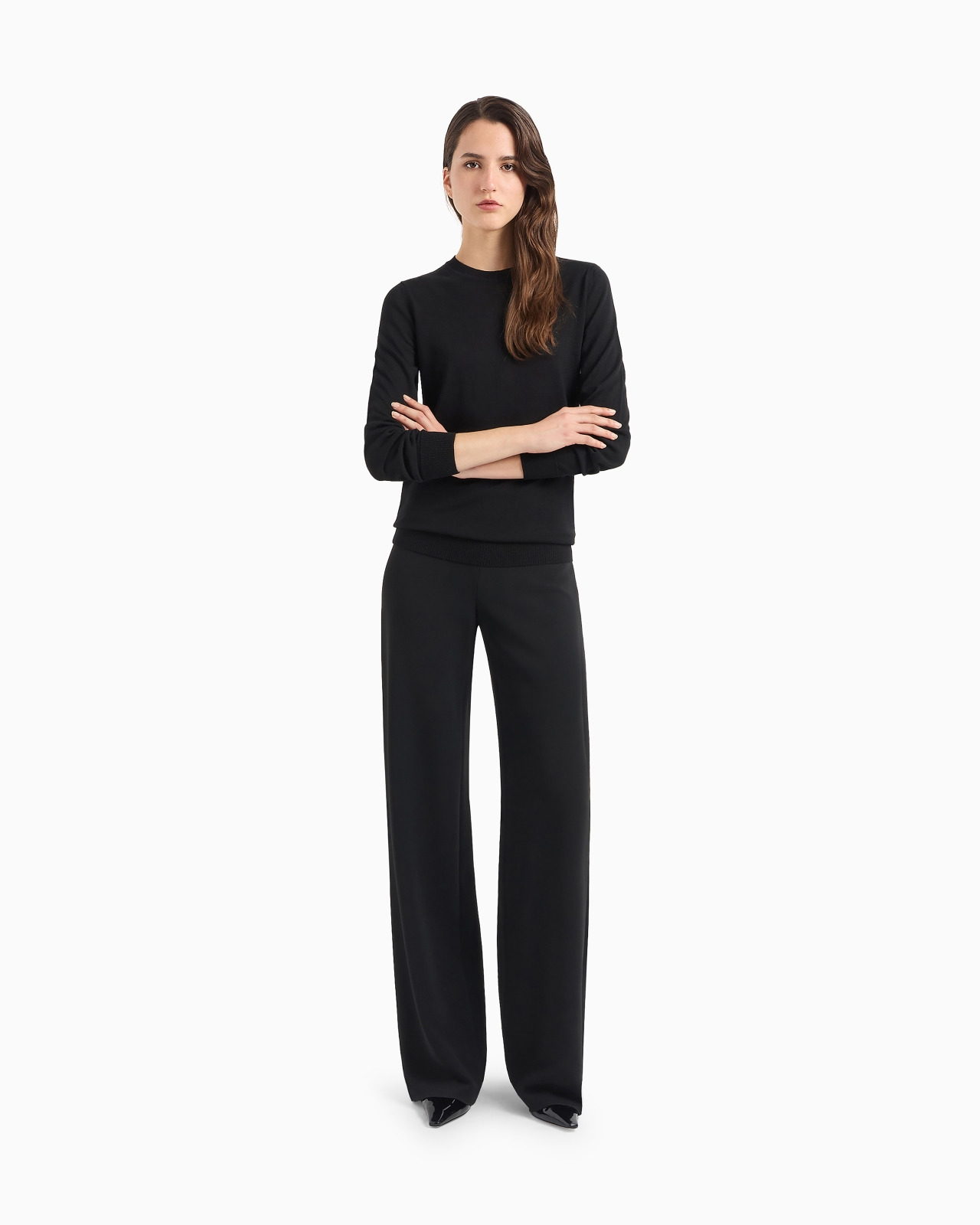 Crew-neck jumper in pure virgin wool - 2