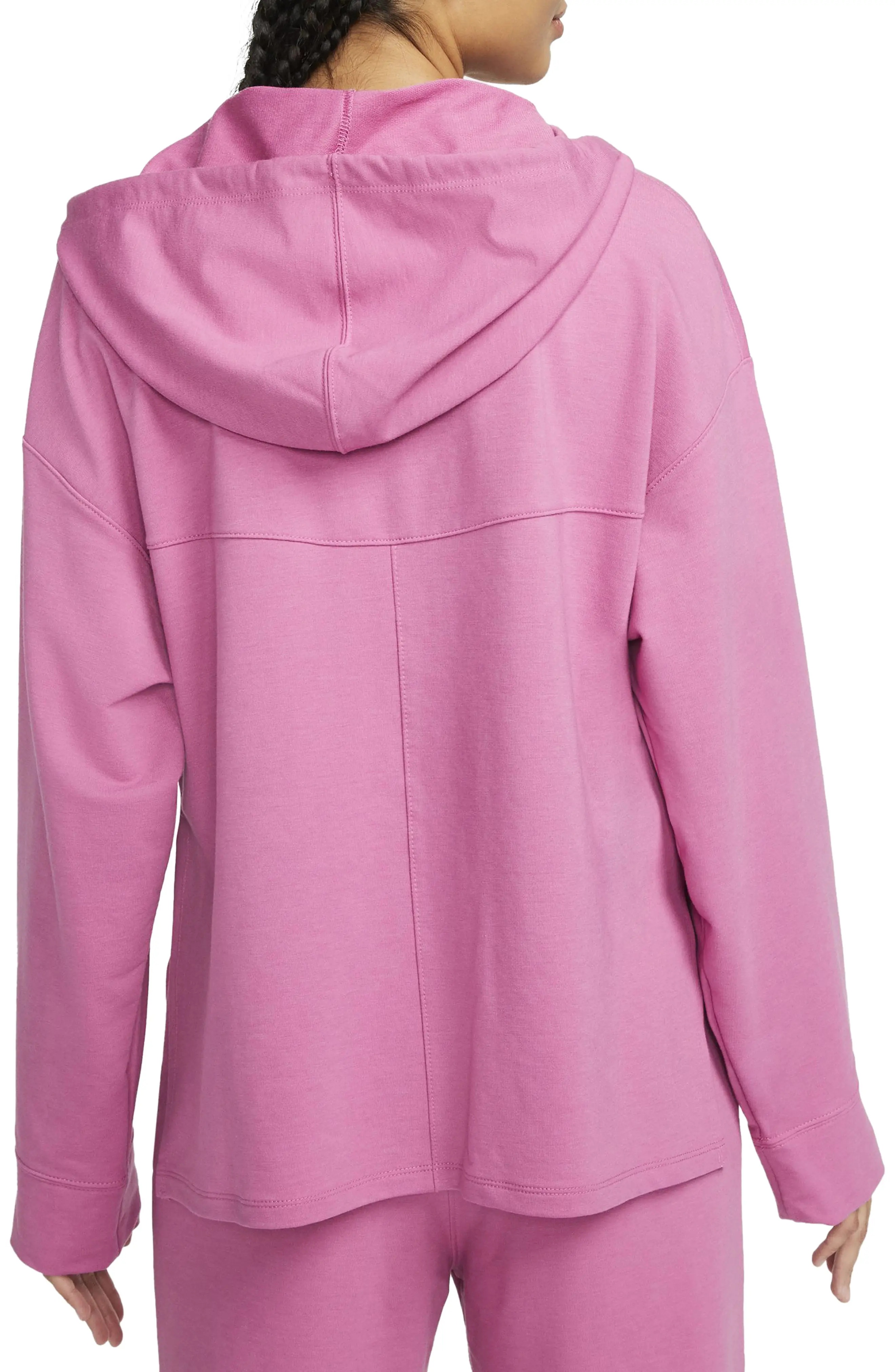 Yoga Dri-FIT Hoodie in Cosmic Fuchsia/Iron Grey - 2