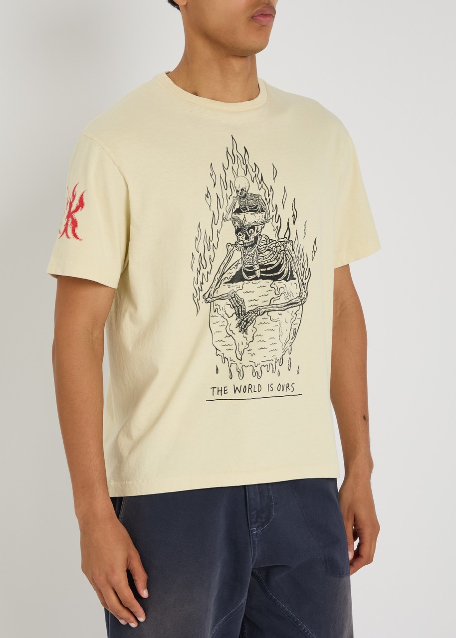 Gallery Dept. The World Is Ours Printed Cotton T-shirt - 2