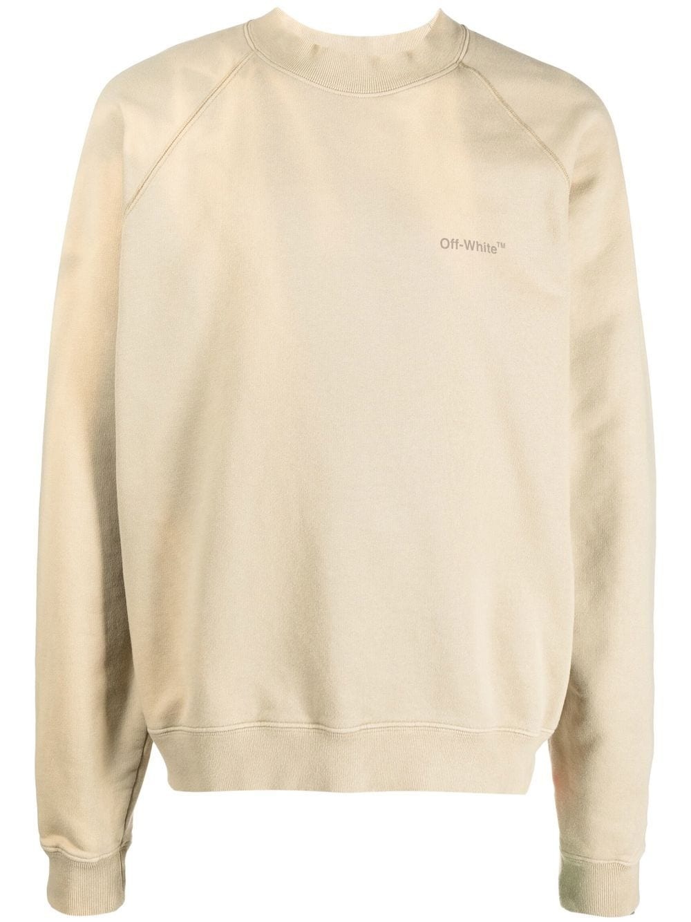 logo-print cotton sweatshirt - 1