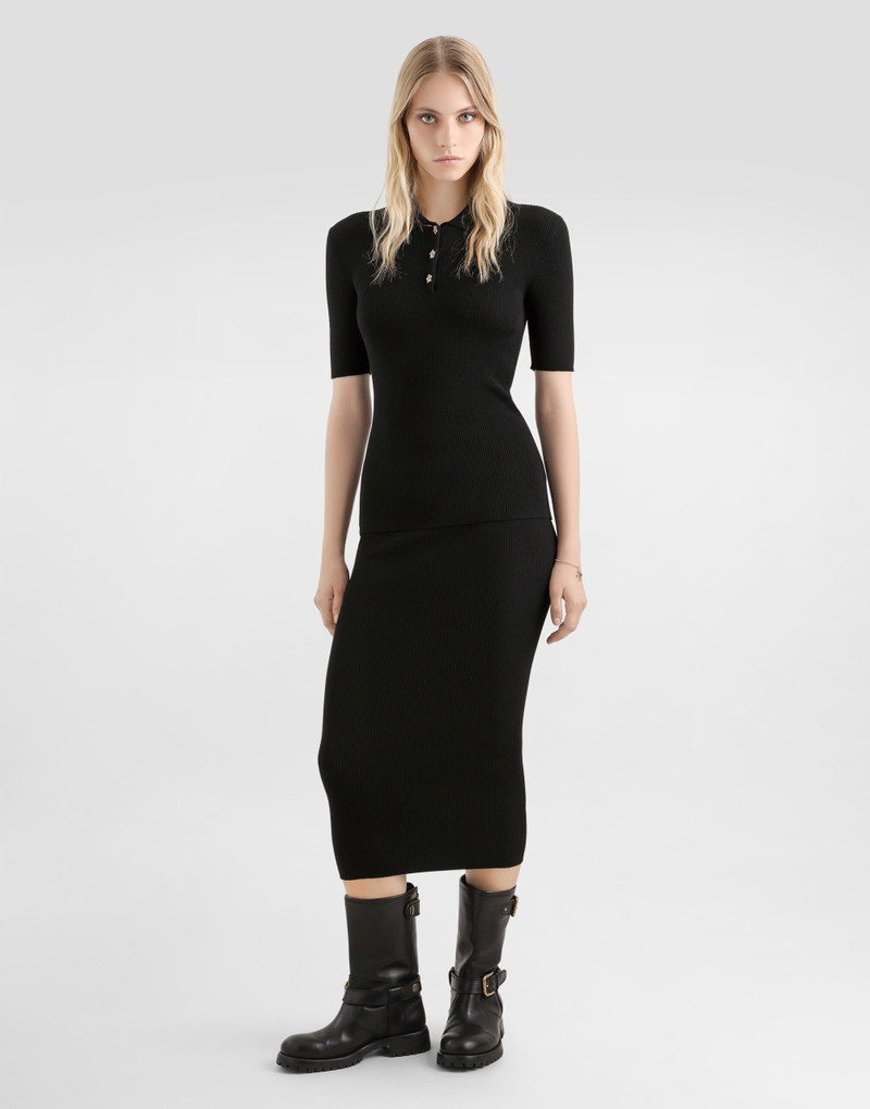 Dolce & Gabbana Ribbed polo sweater outlook