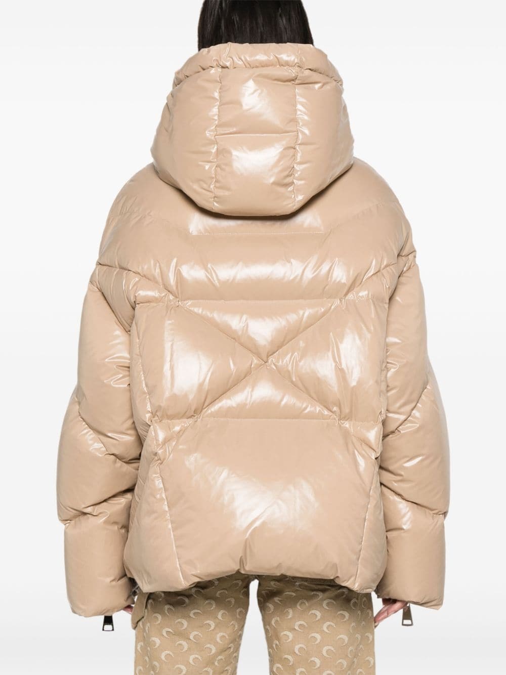 Khrisjoy Khris shiny puffer jacket | REVERSIBLE
